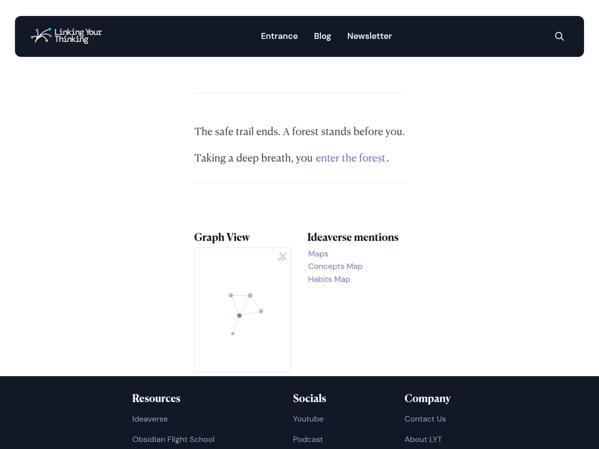 Nick Milo's Digital Garden - Screenshot