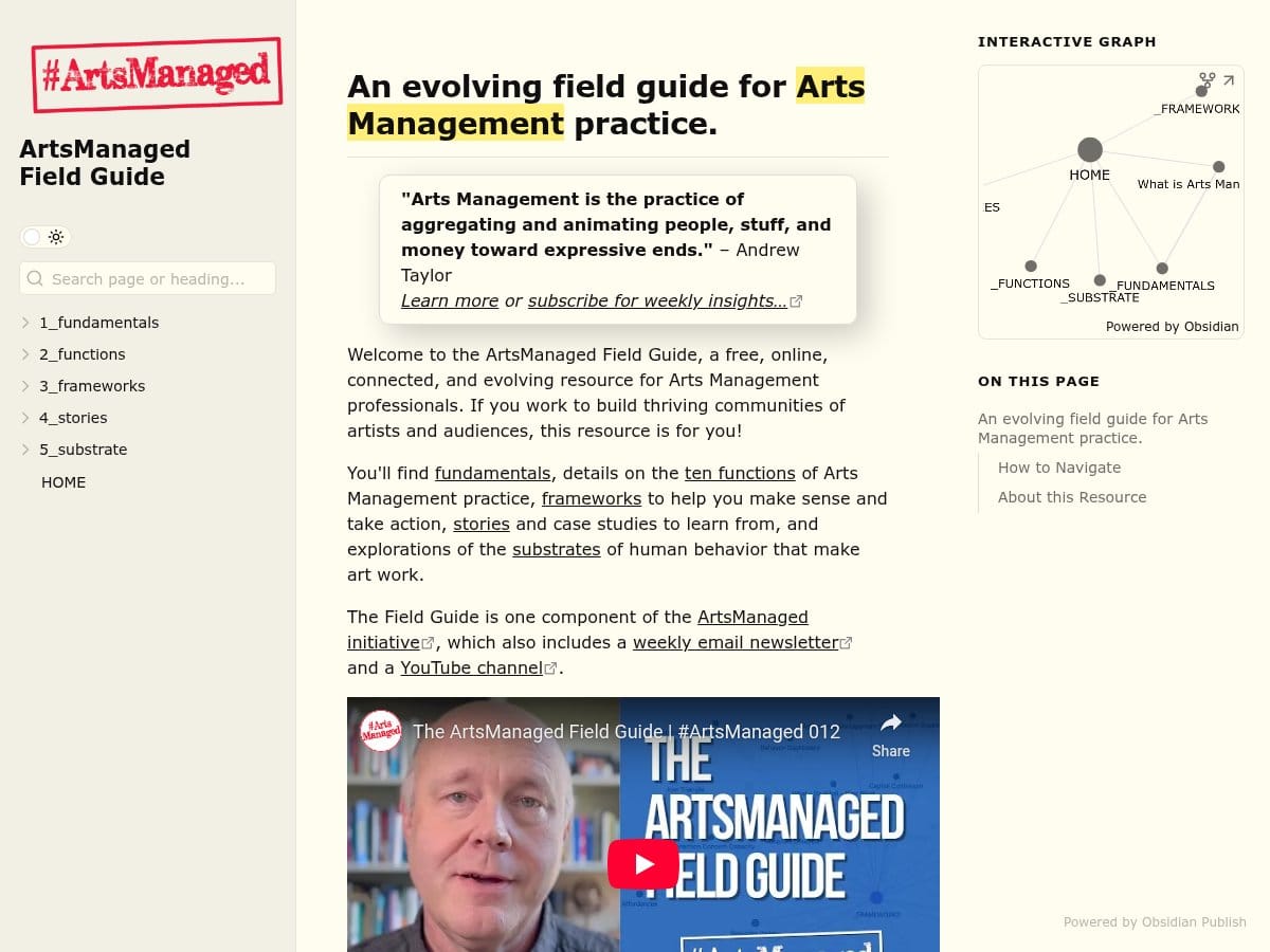 ArtsManaged - Screenshot