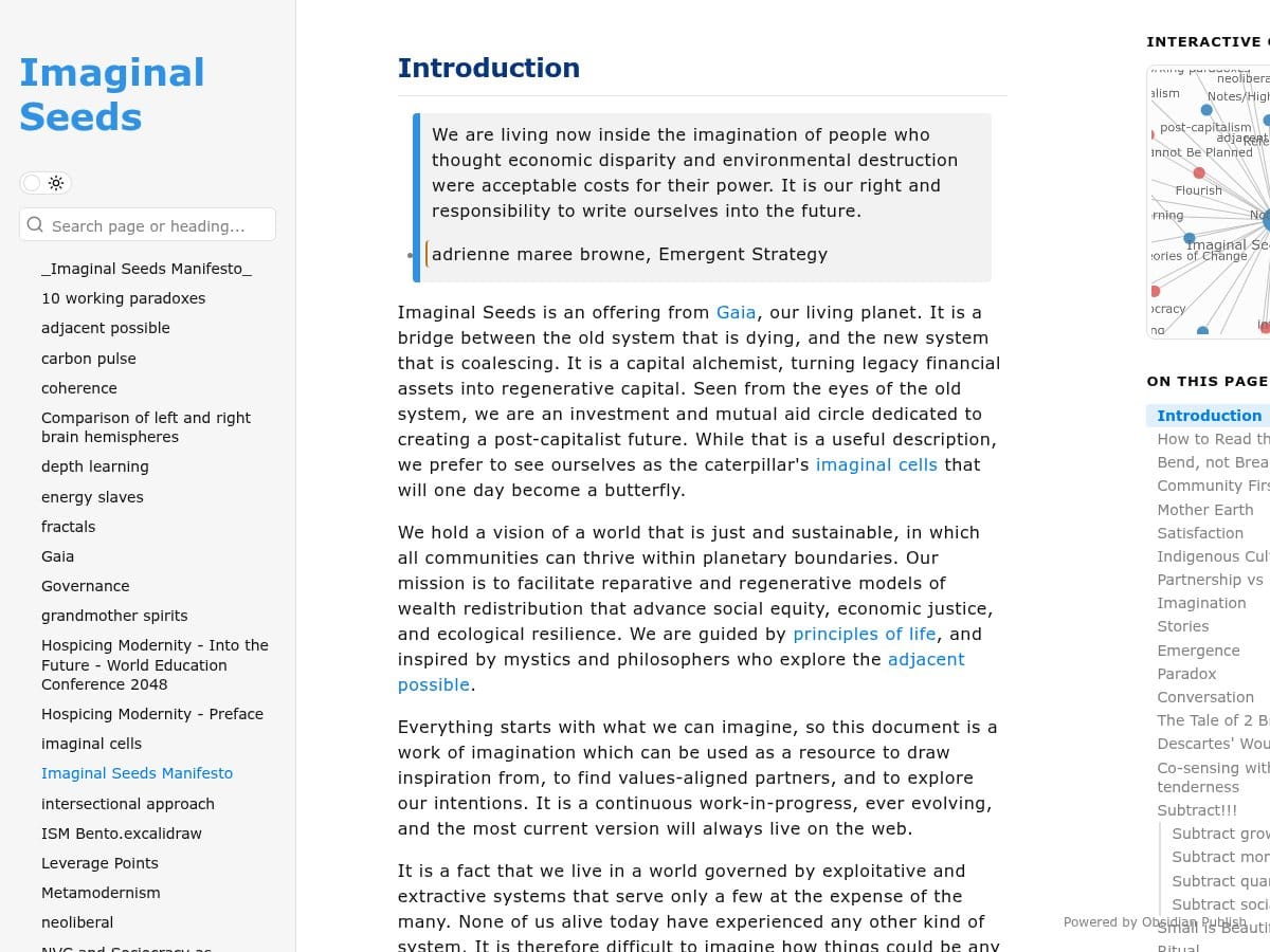 Imaginal Seeds - Screenshot