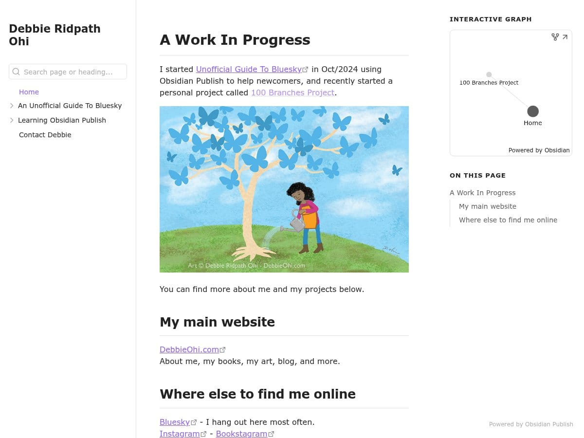 Debbie Ridpath Ohi's Digital Garden - Screenshot
