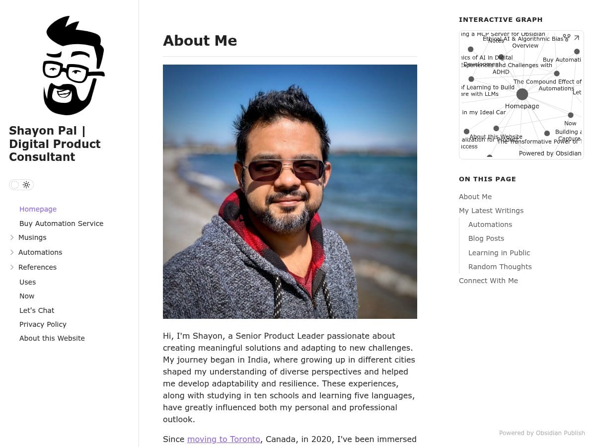 Shayon Pal - Digital Product Consultant - Screenshot